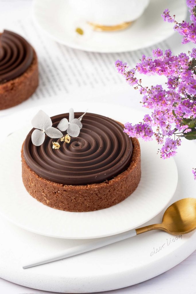 Vegan Triple Chocolate Tart